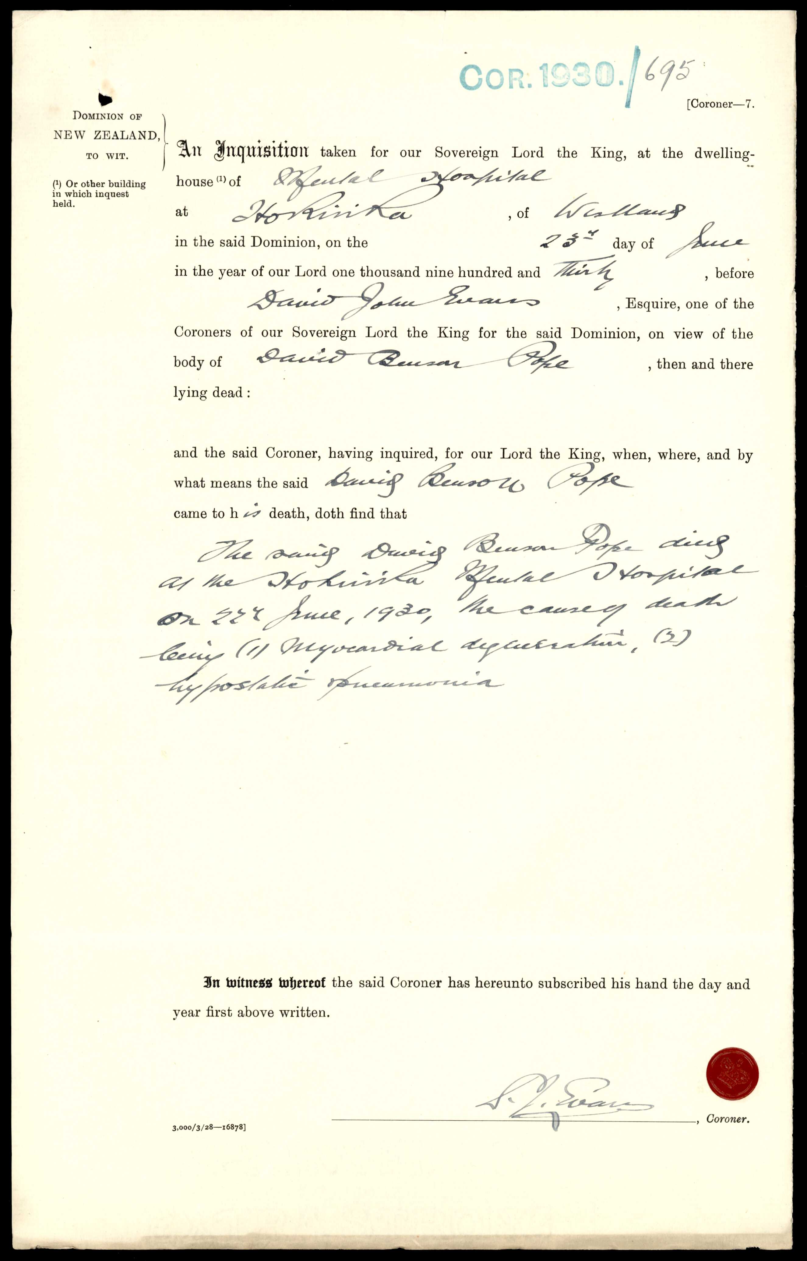 David Benson Pope coroner file, image 6 of 6