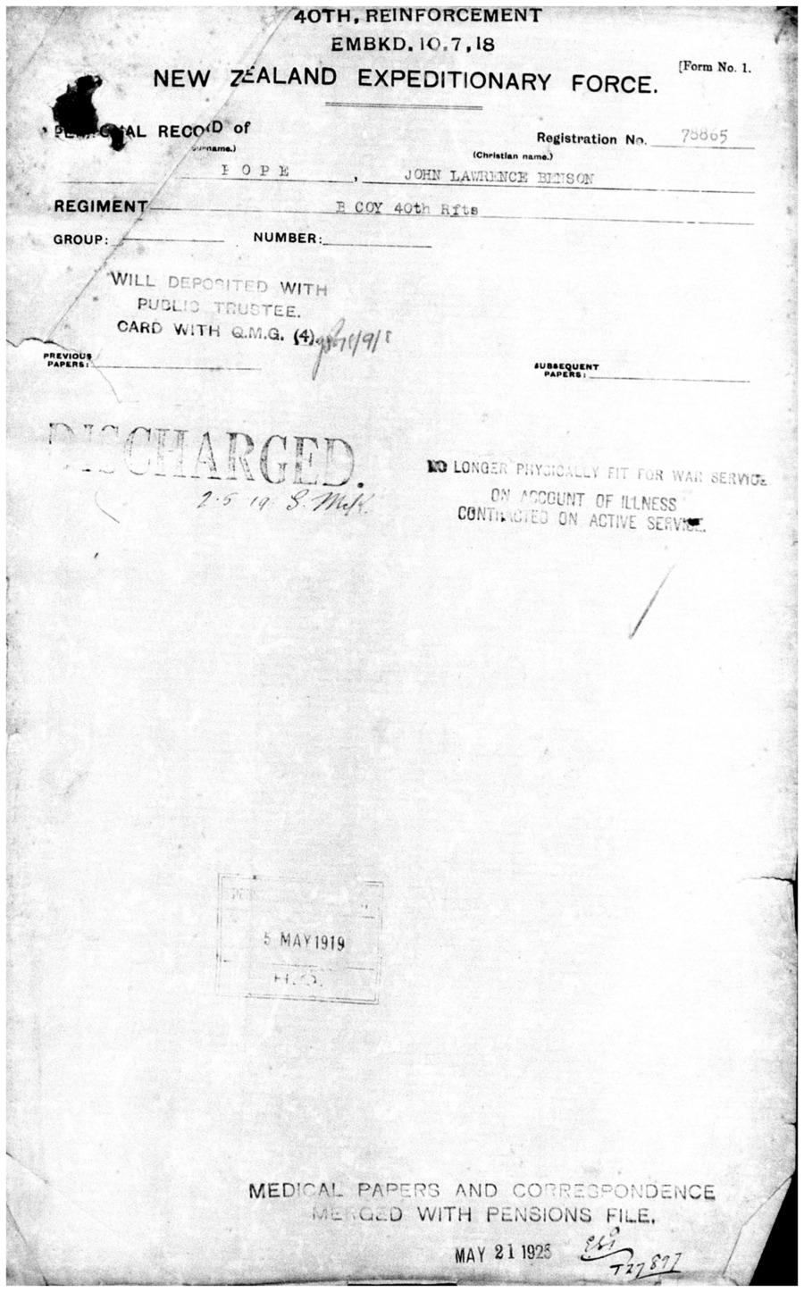 J. L. B. Pope main military file, image 7 of 50