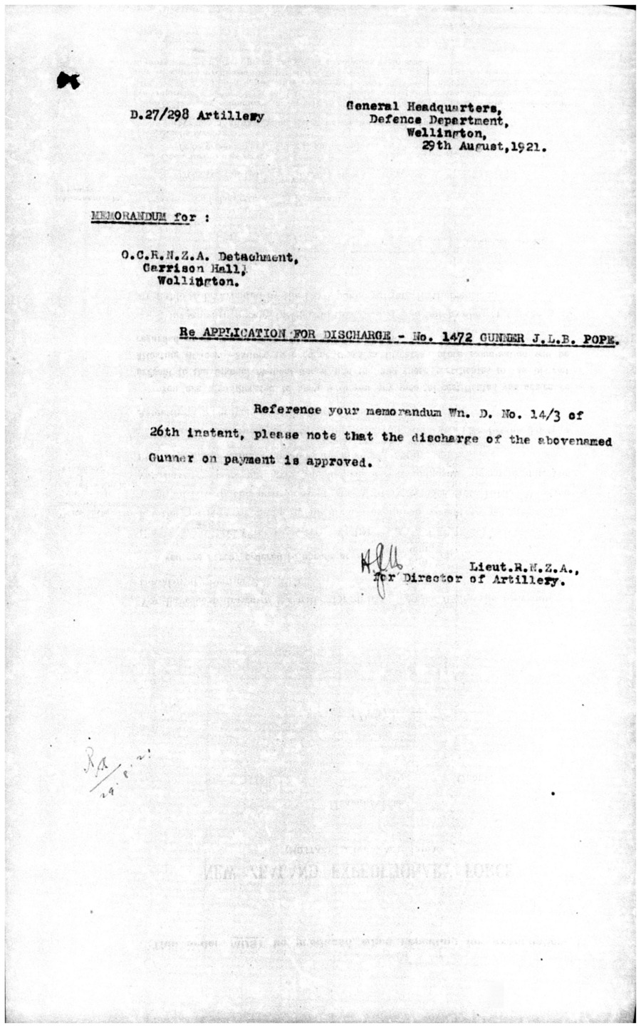 J. L. B. Pope main military file, image 15 of 50