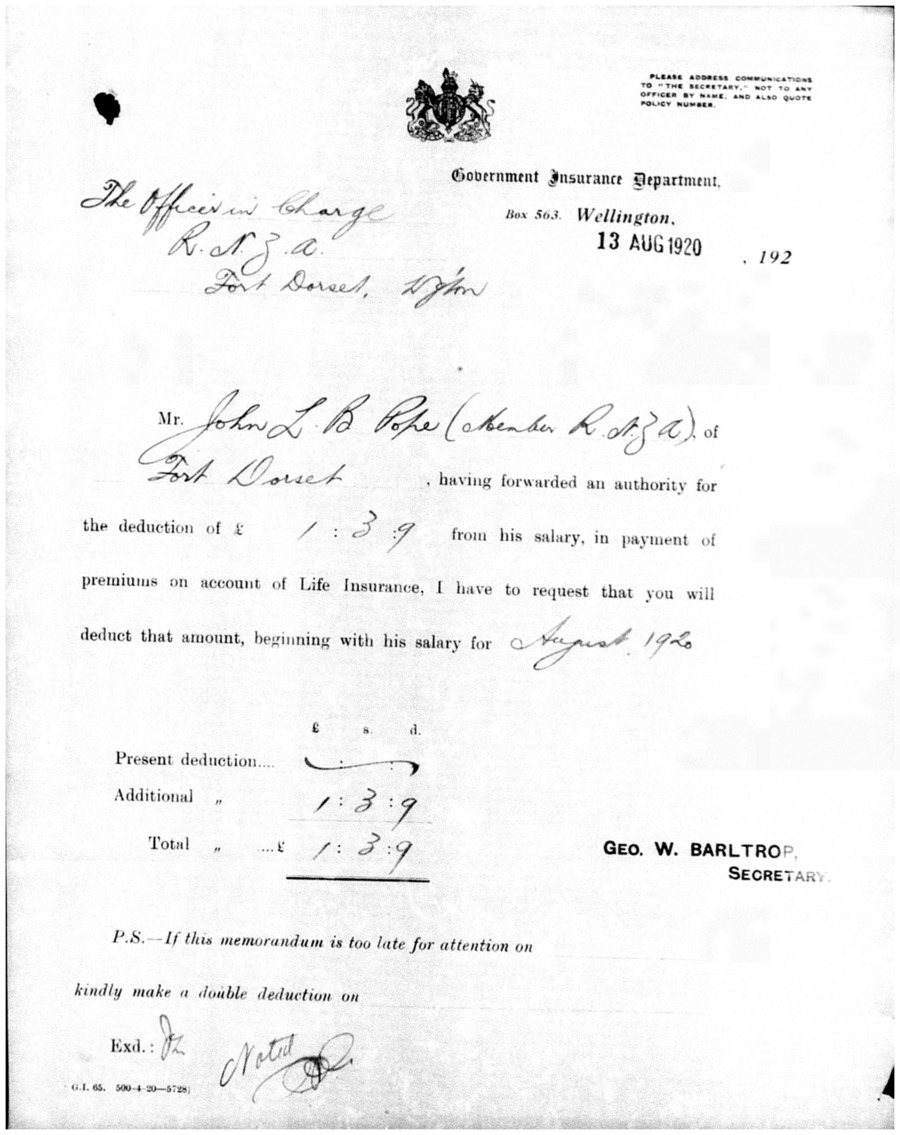 J. L. B. Pope main military file, image 20 of 50