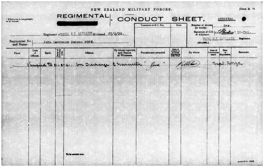 J. L. B. Pope main military file, image 33 of 50