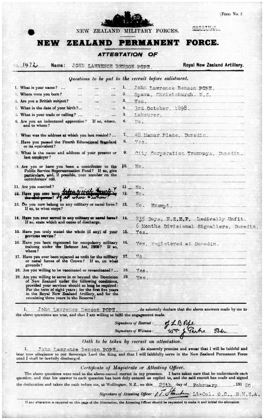 J. L. B. Pope main military file, image 37 of 50