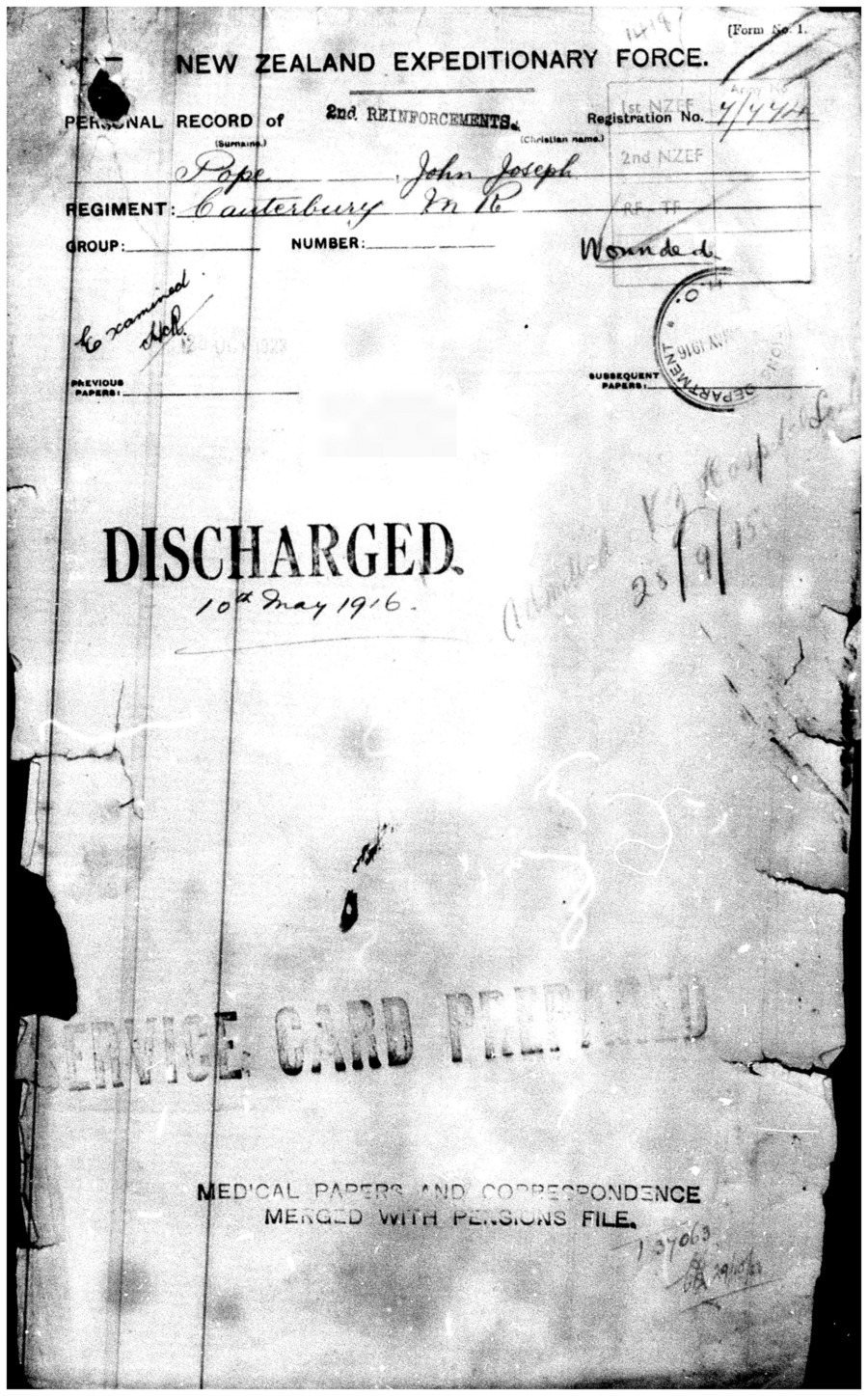 John Joseph Pope military file, image 9 of 25